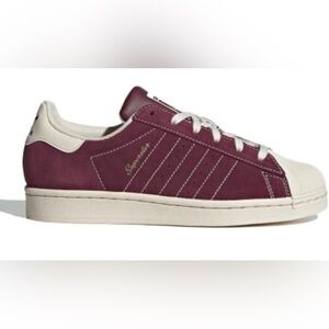 Like new women Adidas Superstar ‘Burgundy’ – Style IF7676 size 8 !